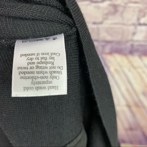 Coldwater Creek Black Double Breasted Cardigan Sweater - Picture 10 of 11